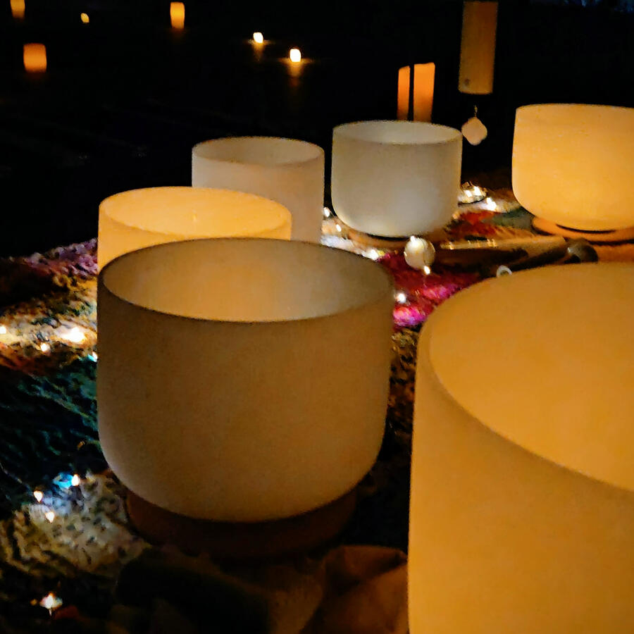 Yin + Sound Bath at Rise 8