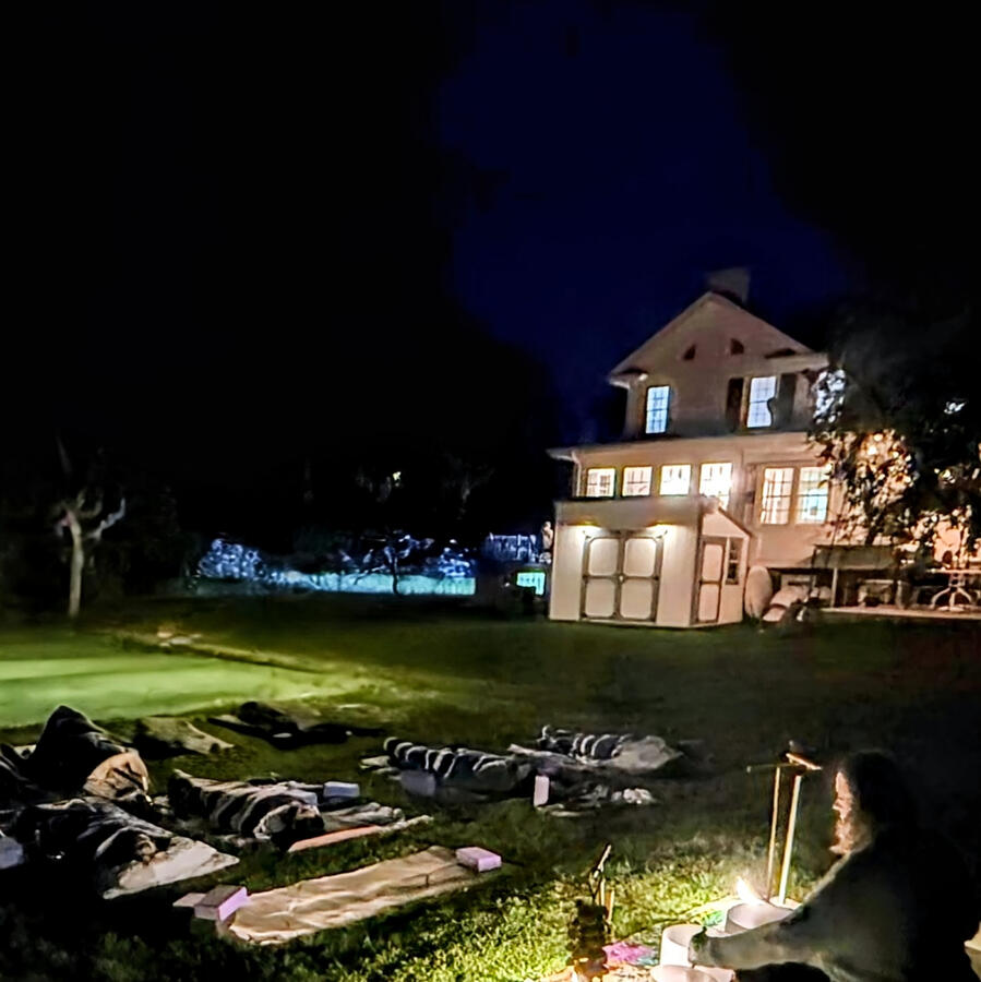 Yoga + Sound at Black Dog Wine Company